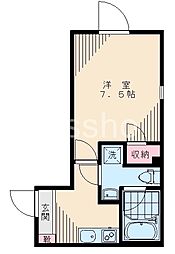 ８０４３−Ｒｅａｆ西荻北 2階1Kの間取り