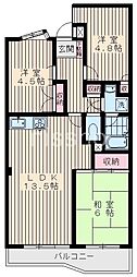ラ・ポーム丸山 3LDKの間取図画像