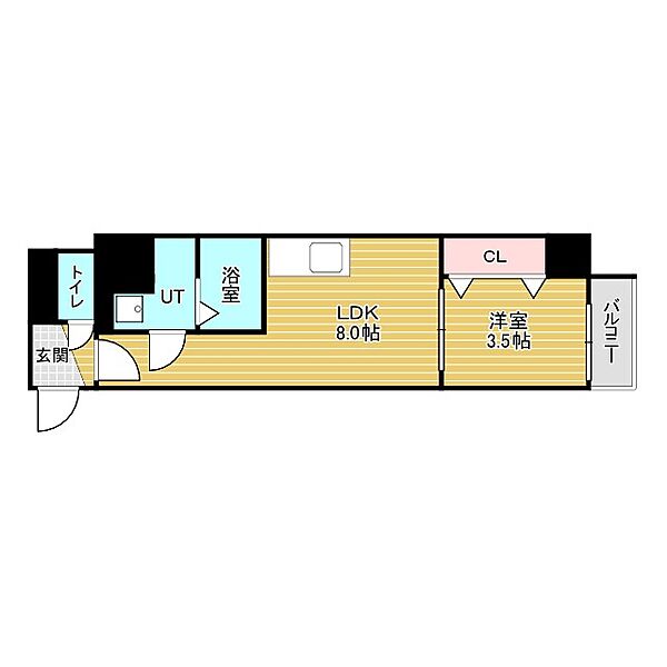 GROOVE今福鶴見 208｜大阪府大阪市鶴見区緑1丁目(賃貸マンション1LDK・2階・30.00㎡)の写真 その2