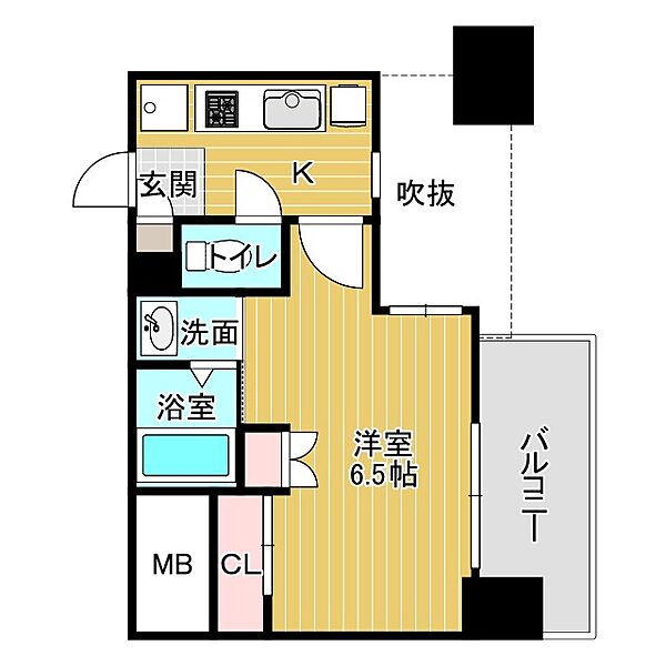 セレニテ難波グランデシュッド 1202｜大阪府大阪市浪速区桜川1丁目(賃貸マンション1K・12階・22.15㎡)の写真 その2