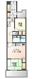 メゾンドイーグレ 2LDKの間取図画像
