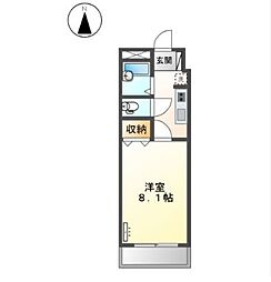 アーバンレジデンス 1Kの間取図画像