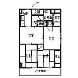 メゾン光 3DKの間取図画像
