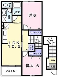 間取図画像 2LDK