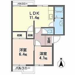 間取図画像 2LDK