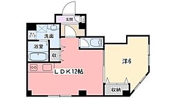 エーデルハイム 1LDKの間取図画像