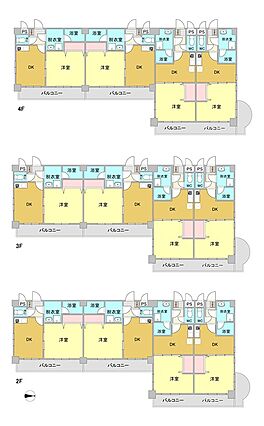 複数フロアの平...