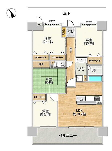 間取りを拡大表示