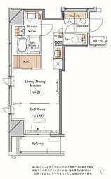 ブランシエスタ上野 2階2LDKの間取り