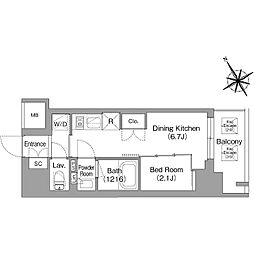 バウスフラッツ蔵前 3階/304