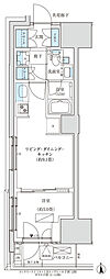 パークアクシス品川天王洲アイル 1LDKの間取図画像