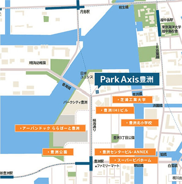 Park Axis豊洲（パークアクシス豊洲） ｜東京都江東区豊洲1丁目(賃貸マンション2LDK・7階・61.72㎡)の写真 その29