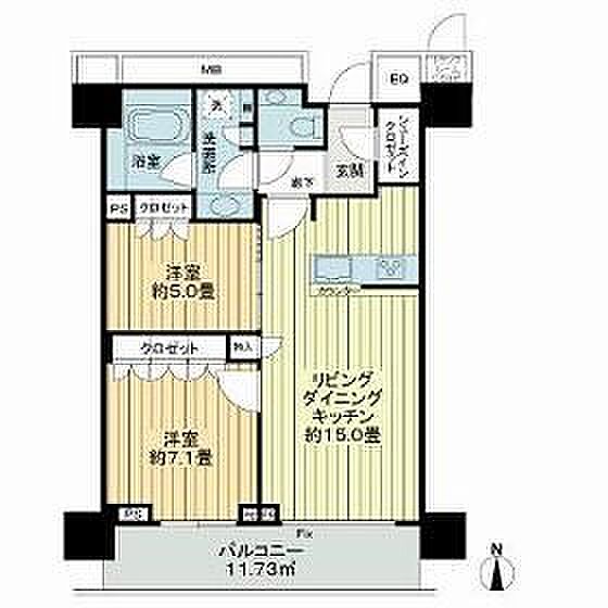 ザ・パークハウス晴海タワーズ　クロノレジデンス ｜東京都中央区晴海2丁目(賃貸マンション2LDK・28階・63.09㎡)の写真 その2