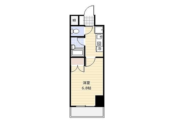 ヴェルトウォーターフロント ｜東京都中央区勝どき3丁目(賃貸マンション1K・8階・22.20㎡)の写真 その2