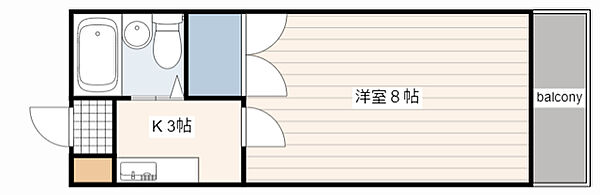 広島県広島市中区吉島西１丁目(賃貸マンション1K・3階・21.60㎡)の写真 その2