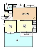 広島県広島市安佐南区緑井８丁目（賃貸一戸建2LDK・1階・46.37㎡） その2