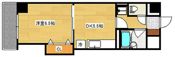 広島県広島市西区東観音町(賃貸マンション1LDK・9階・30.05㎡)の写真 その2