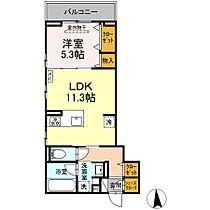 広島県広島市南区宇品御幸５丁目（賃貸アパート1LDK・3階・44.48㎡） その2