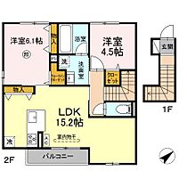 広島県広島市安佐南区大塚西１丁目（賃貸アパート2LDK・2階・64.13㎡） その2