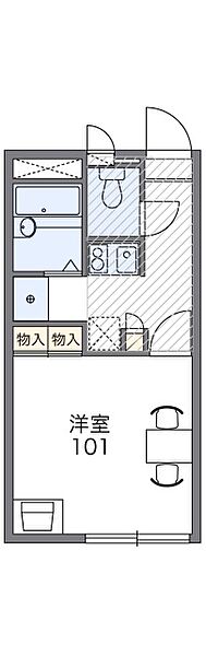 広島県広島市東区戸坂惣田１丁目(賃貸アパート1K・2階・20.28㎡)の写真 その2