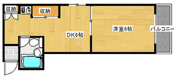 広島県広島市西区庚午中３丁目(賃貸マンション1DK・4階・26.00㎡)の写真 その2