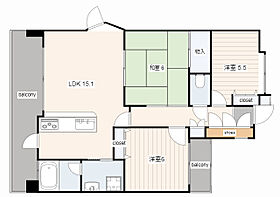 広島県広島市安佐南区祇園３丁目（賃貸マンション3LDK・5階・71.47㎡） その2