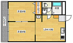 広島電鉄5系統 比治山下駅 徒歩18分の賃貸マンション 4階1LDKの間取り