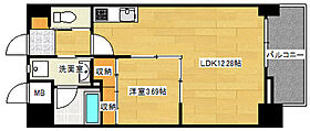 広島県広島市西区福島町２丁目（賃貸マンション1LDK・5階・38.66㎡） その2