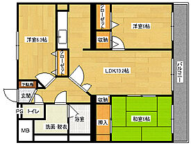 広島県広島市安佐南区祇園６丁目（賃貸マンション3LDK・3階・70.38㎡） その2