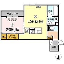 広島県安芸郡府中町宮の町２丁目（賃貸アパート1LDK・3階・46.20㎡） その2