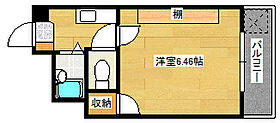 広島県広島市中区羽衣町（賃貸マンション1K・6階・26.02㎡） その2