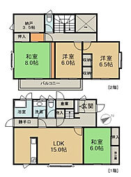 広島電鉄宮島線 高須駅 徒歩9分の賃貸一戸建て 1階4SLDKの間取り