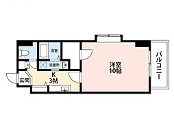 広島高速交通アストラムライン 中筋駅 徒歩7分の賃貸マンション 1階1Kの間取り