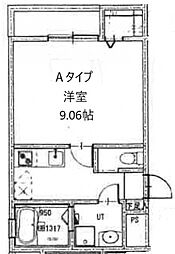 広島電鉄2系統 福島町駅 徒歩7分の賃貸アパート 2階1Kの間取り