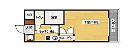広島高速交通アストラムライン 祇園新橋北駅 徒歩5分の賃貸マンション 1階1Kの間取り