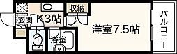 広島高速交通アストラムライン 祇園新橋北駅 徒歩10分の賃貸マンション 1階1Kの間取り