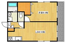 JR可部線 安芸長束駅 徒歩12分の賃貸マンション 3階1LDKの間取り