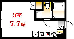 ウィートハウス ワンルームの間取図画像