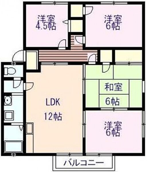 広島県広島市東区戸坂惣田１丁目(賃貸アパート4LDK・1階・74.48㎡)の写真 その2