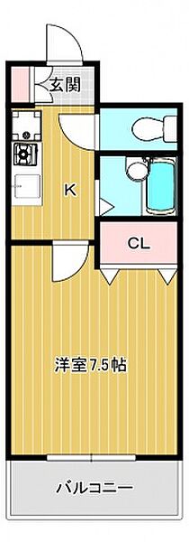 広島県広島市中区舟入南２丁目(賃貸マンション1K・5階・20.62㎡)の写真 その2