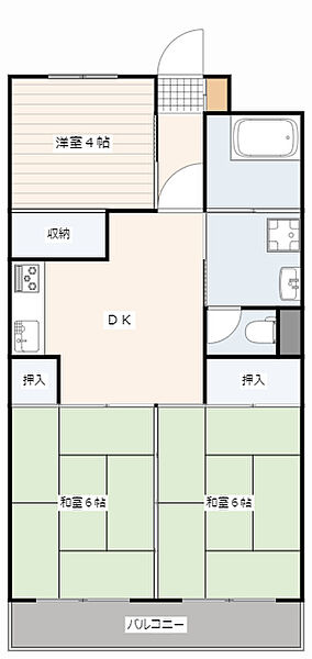 広島県広島市東区戸坂大上２丁目(賃貸マンション3DK・3階・55.00㎡)の写真 その2