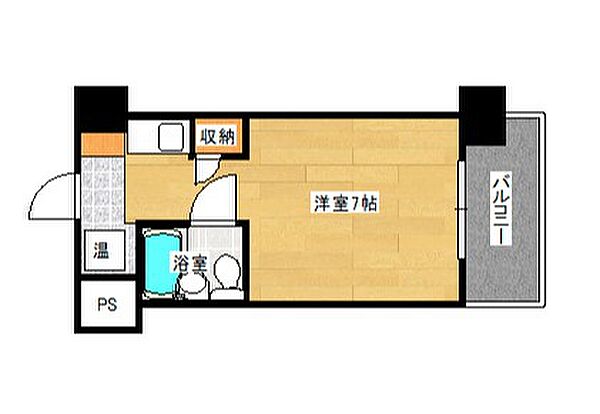 広島県広島市西区井口３丁目(賃貸マンション1R・4階・17.41㎡)の写真 その2