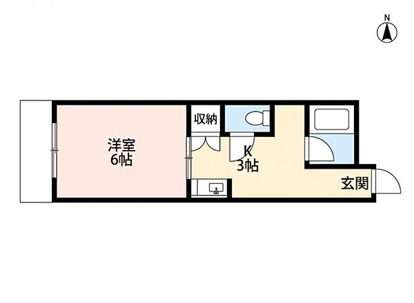 広島県広島市安佐南区古市３丁目(賃貸マンション1K・2階・22.96㎡)の写真 その2