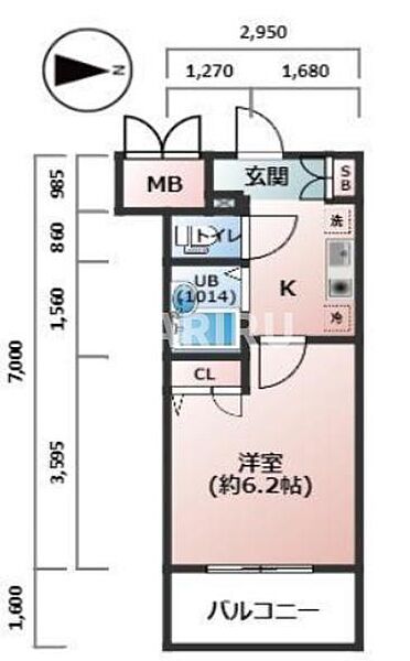 エスリード京橋ステーションプラザ 508｜大阪府大阪市都島区東野田町5丁目(賃貸マンション1K・5階・20.63㎡)の写真 その2