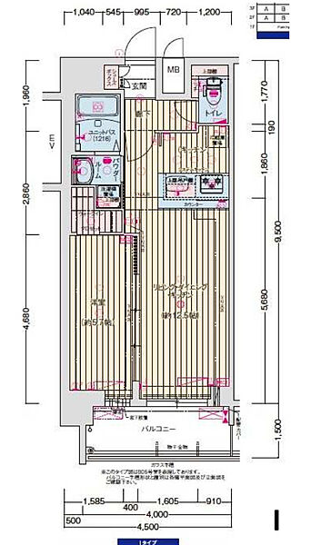 プレサンスＯＳＡＫＡ東成中本ハーヴィル 1005｜大阪府大阪市東成区中本5丁目(賃貸マンション1LDK・10階・42.75㎡)の写真 その2