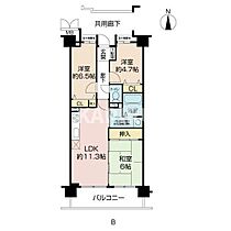 スカイタワー鶴見緑地 1102 ｜ 大阪府大阪市城東区今福東2丁目12-15（賃貸マンション3LDK・11階・62.31㎡） その2