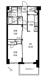 ザ・ケンジントン・レジデンスときわ台 2階2LDKの間取り