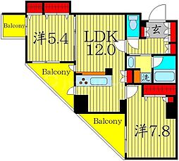 間取図画像 2LDK