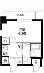 エクセリア大山 8階1Kの間取り