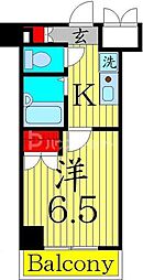 Ｔ＆Ｇ東池袋マンション 6階1Kの間取り